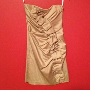 Gold dress super cute