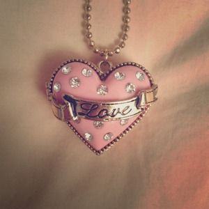 Reserved!! Betsey Johnson Love necklace