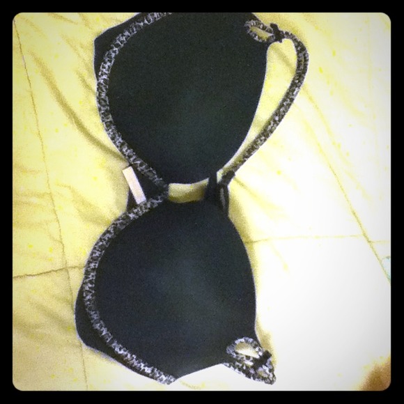 Black with leopard bra