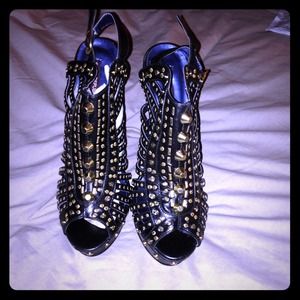 SOLD Black and Gold Shoes