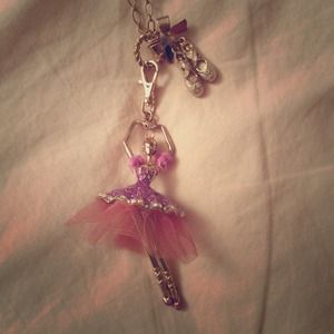 Extra long betsey Johnson ballerina necklace