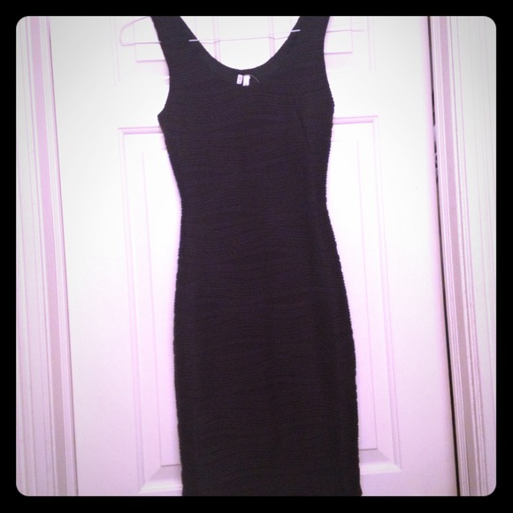 Little black form fitting dress