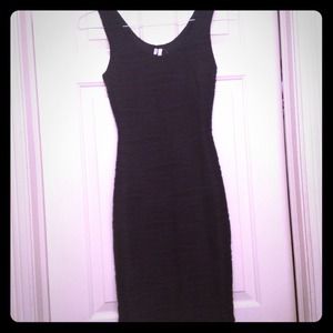 Little black form fitting dress