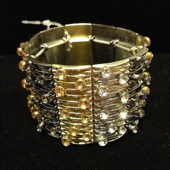 💢SOLD💢 Tri~Color Bracelet with Rhinestones