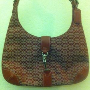 Red Signature Coach Handbag