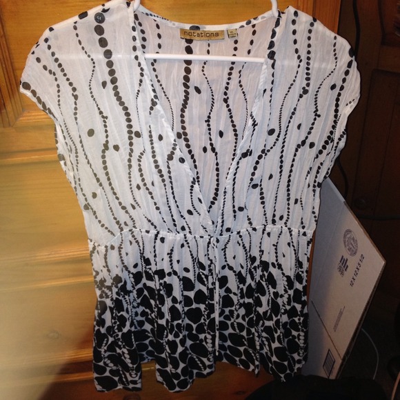 Silk see through top