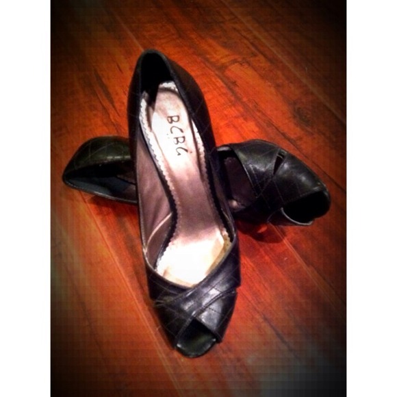 BCBG Leather Stiletto Heels