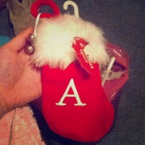 Small "A" Christmas stocking