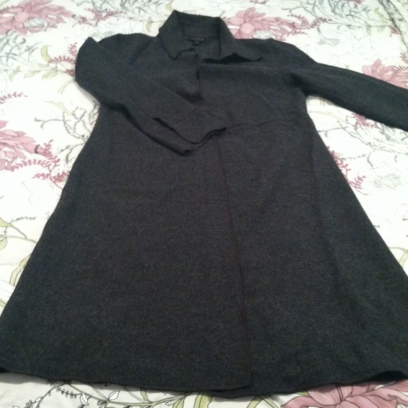 Trench style wool jacket