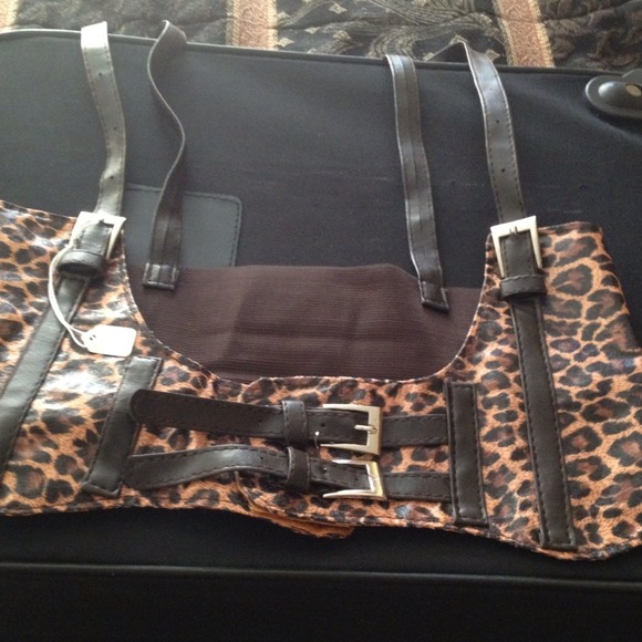 Corset belt leopard