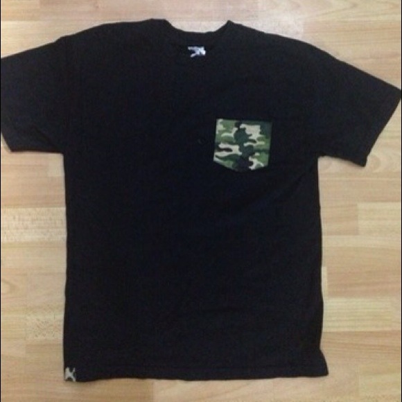 Tops - Camo Pocket Tee
