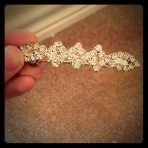 Rhinestone hair barrette