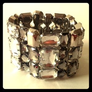 Funky Glittery Chunk Cuff Bracelet