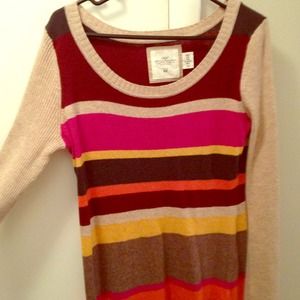 H&M Sweater dress & striped shirt BUNDLE