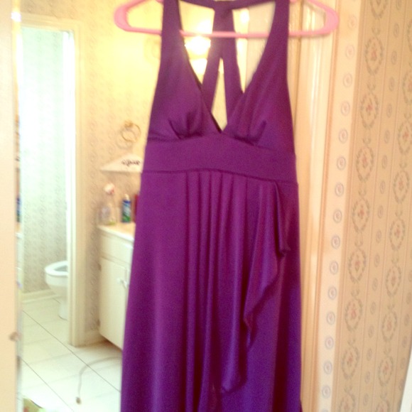 Purple cocktail dress