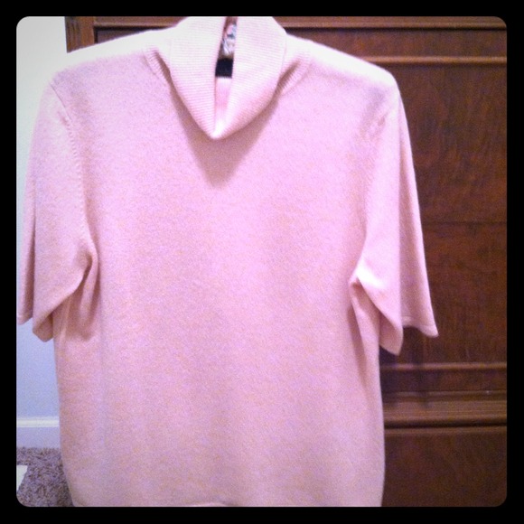 SOLD Pink Cashmere Turtleneck