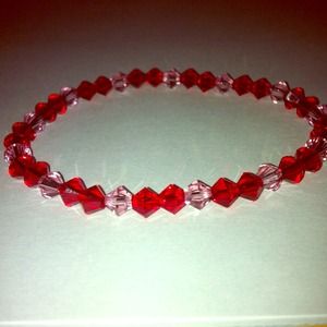 Red/Pink murano bracelet