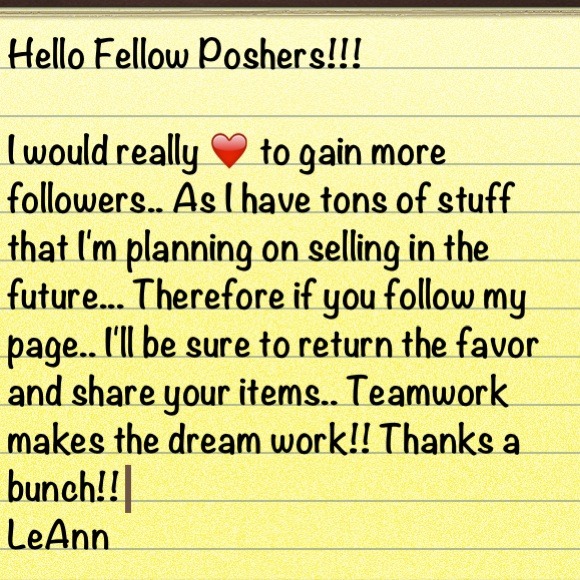 Just a Lil note 😊