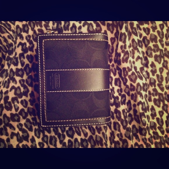 Black Signature Coach Wallet