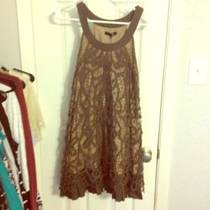 Crochet/lace overlay Dress REDUCED