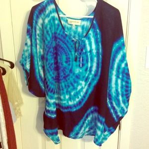 Tye dye looking shirt.