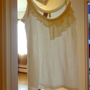 ❗Sold❗Spaghetti strap tank top with ruffles