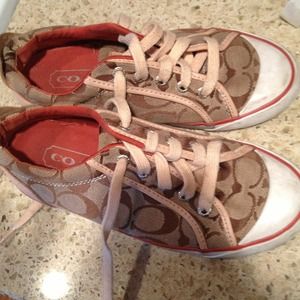 Bundled. Used Coach barrett sneakers