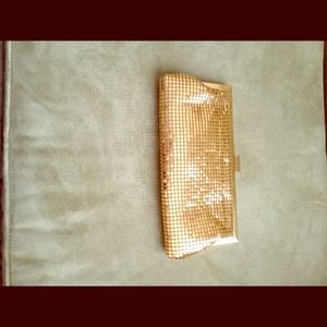 Gold glam clutch