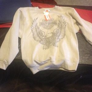 Men's Jersey eagle pocket crew sweater