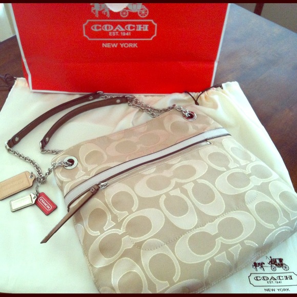 Coach signature tote