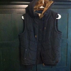 American Eagle Outfitters hooded vest.