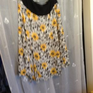 White skirt with yellow flowers