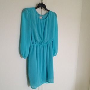 Baby blue long sleeve dress!