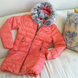 Darling Down Coat with Rabbit Fur Hood