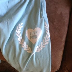 Cute comfy pink capris baby blue