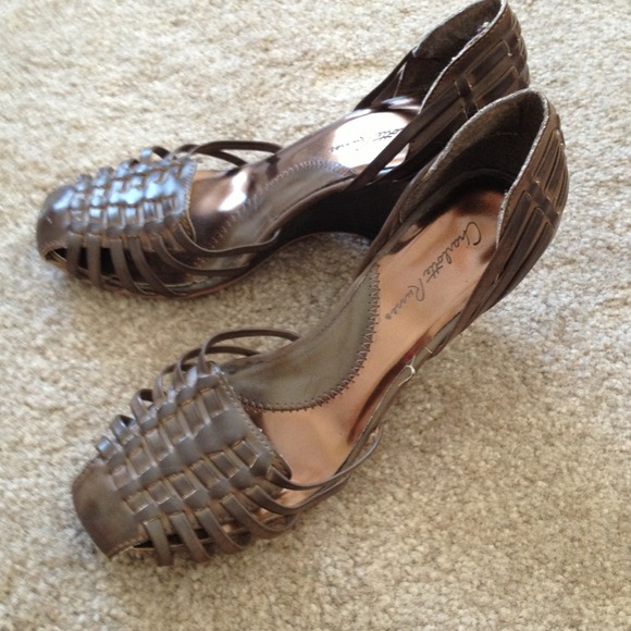 Brown wedge shoes BUNDLE with the tan wedge shoes