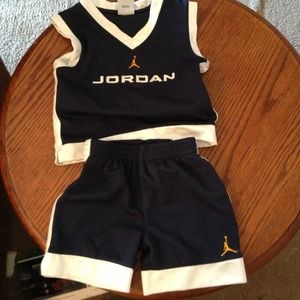 Boys 18m Jordan jersey and shorts