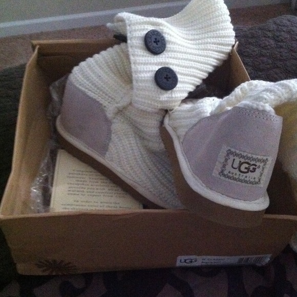 Authentic UGG "argyle knit" boots.