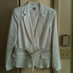 White jacket and denim dress reserved for lotus