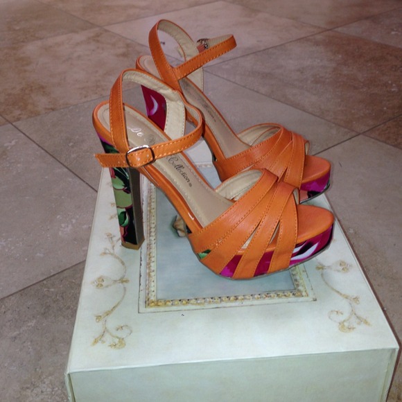 Orange shoes