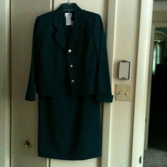 Green jacket dress