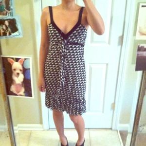 Morgan black and white dress Size S.