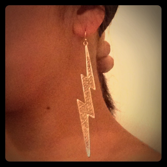 ⚡Gold Inspired lightning bolt earrings⚡