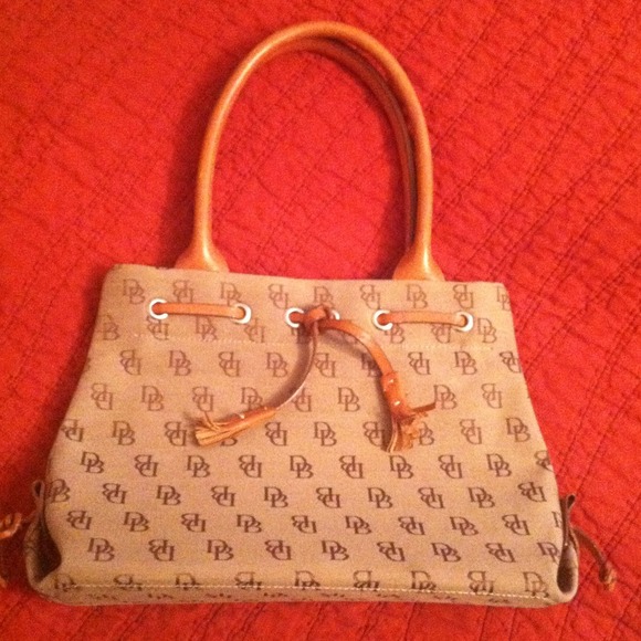Dooney and Bourke signature medium satchel
