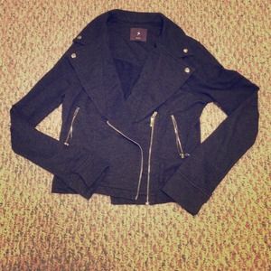 Grey Motorcycle style Jacket