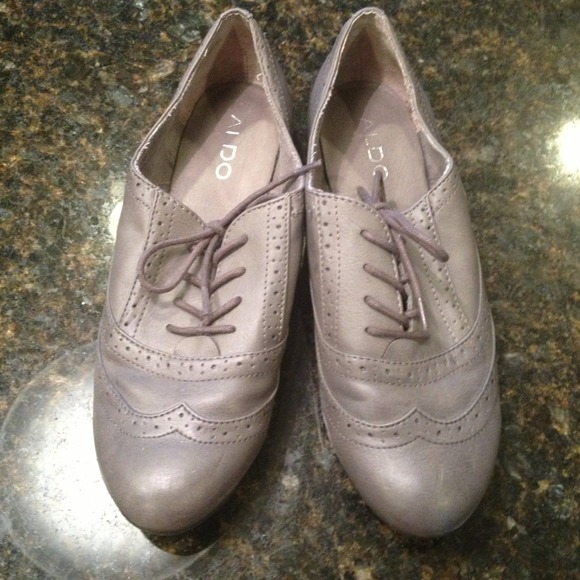 💢RESERVED 💢Price REDUCED Grey Aldo Oxfords