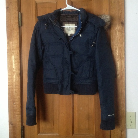 Abercrombie and Fitch down coat and AE top