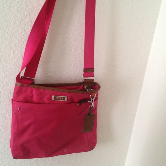 Tumi hot pink crossbody