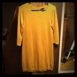 Mustard Sweater Dress!