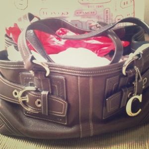 Brand new COACH brown leather bag